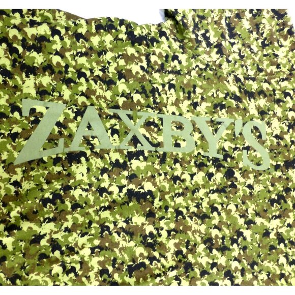 Zaxbys Camo Employee T-Shirt Large Camouflage Tee Green Fast Food Collector - Picture 3 of 6